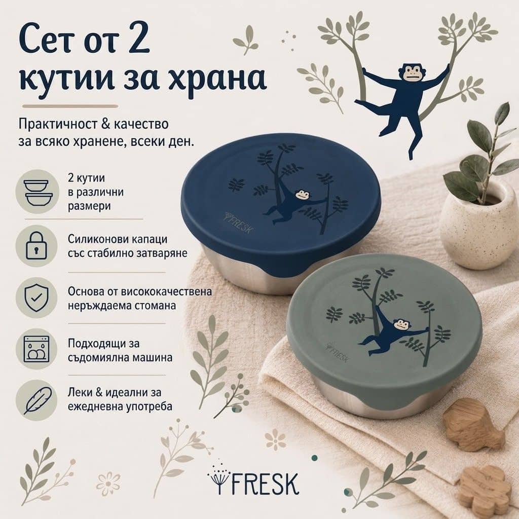 Комплект кутии за храна Fresk Monkey