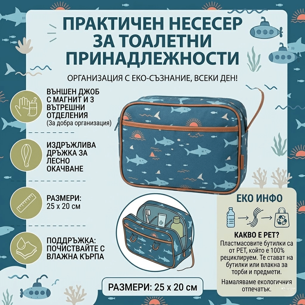 Fresk несесер от рециклиран PET