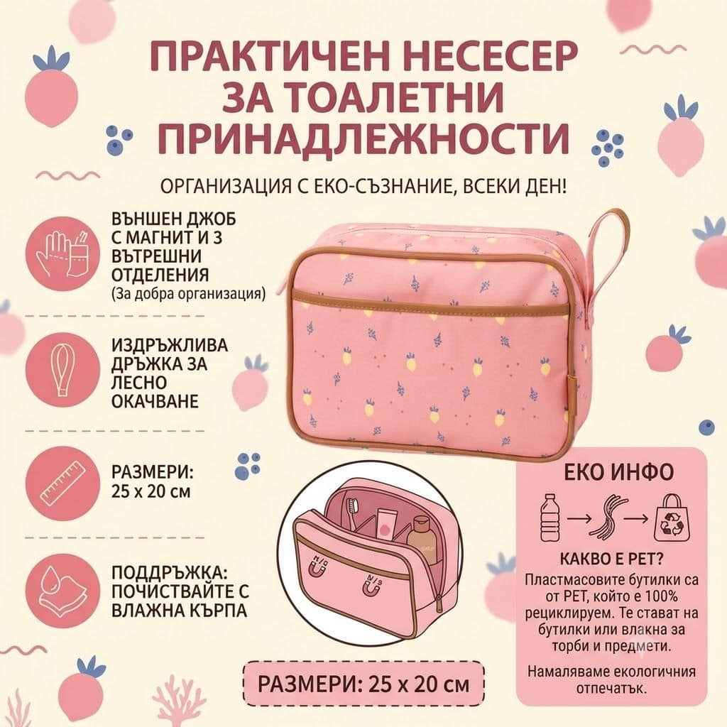 Fresk несесер от рециклиран PET